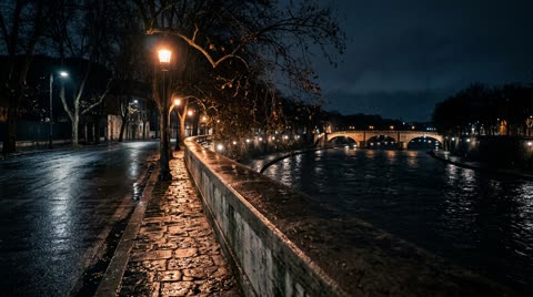 The Tiber embankment wall