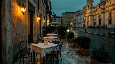 The trattoria terrace