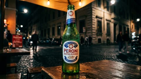 The Peroni bottle