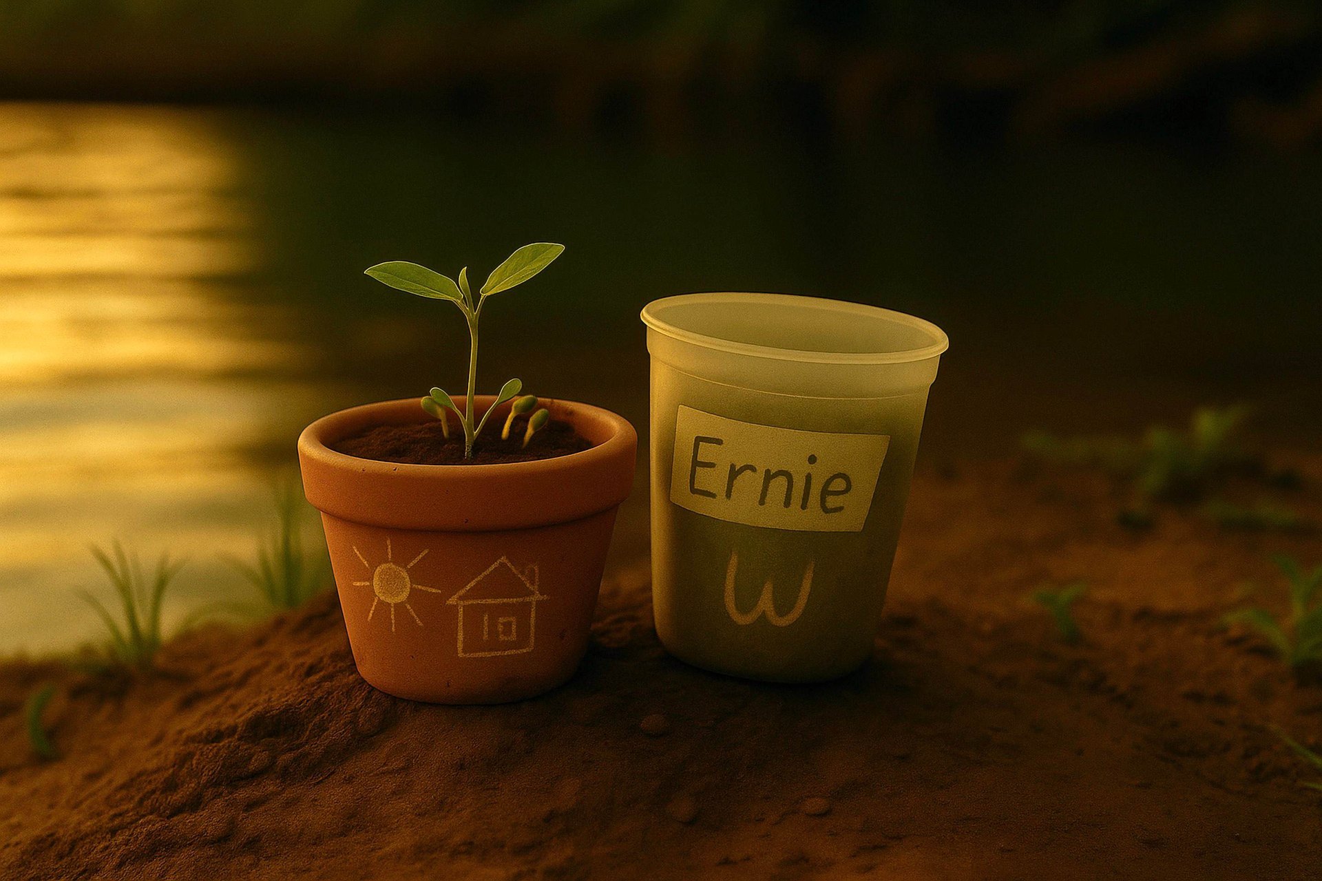 May Bukas Pa — the mung bean pot and the cup on the riverbank