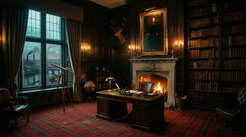 The Baron's castle study