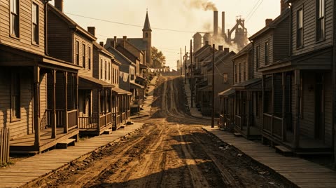 Homestead row-house street