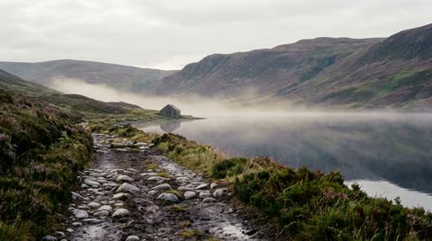 Loch Shore and Heather Moor
