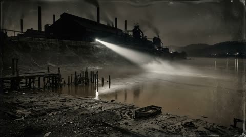 Monongahela riverbank below the mill