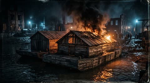 The Pinkerton barges