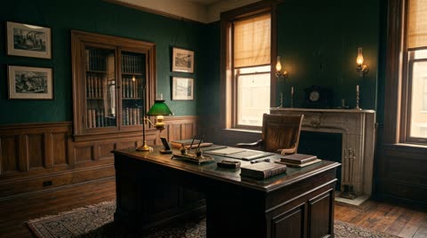 The Steel Baron's Private Office