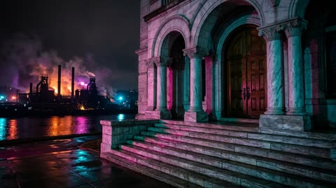 The Library Marble Steps