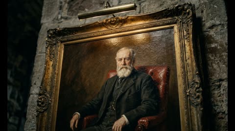 The Baron's Oil Portrait