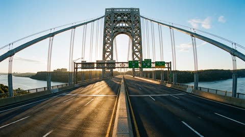 George Washington Bridge, upper deck westbound