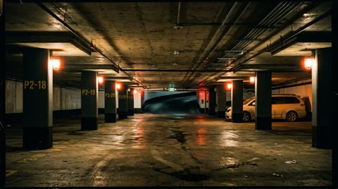 Underground parking garage