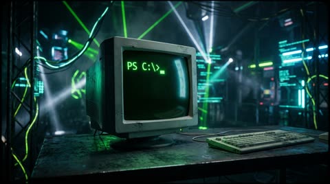 Green CRT Terminal