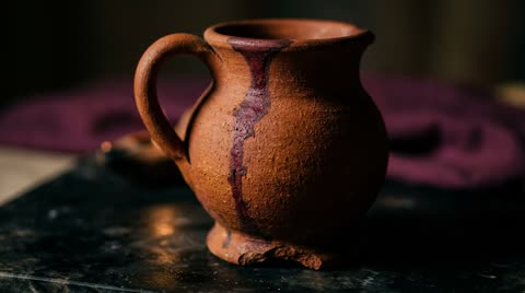 Clay wine jug