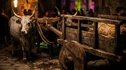 The ox cart (plaustrum)