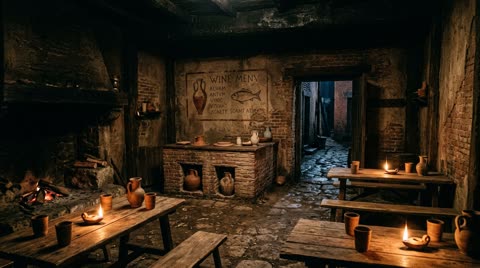 Suburra tavern (popina) with dice