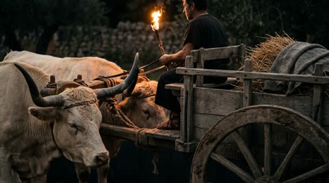 The ox cart (Roman plaustrum)