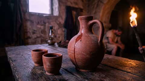 Clay wine jug