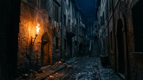 Suburra alley by night