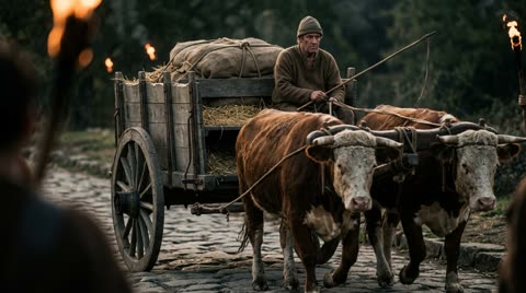The ox cart (Roman plaustrum)