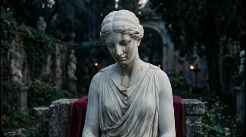 The weeping nymph statue