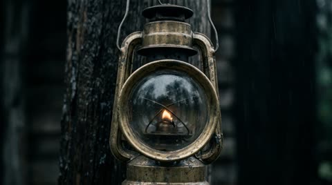 brass bull's-eye lantern