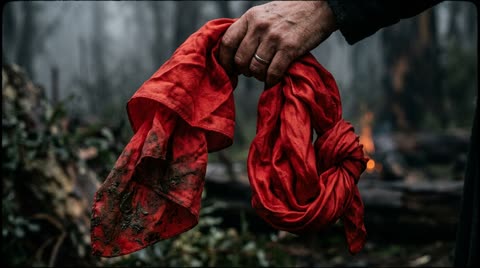 the red silk scarf