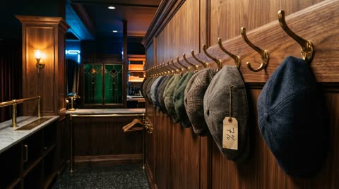 The coat hooks