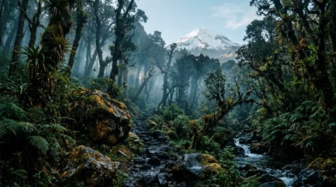 Jungle slopes of Mount Orizaba