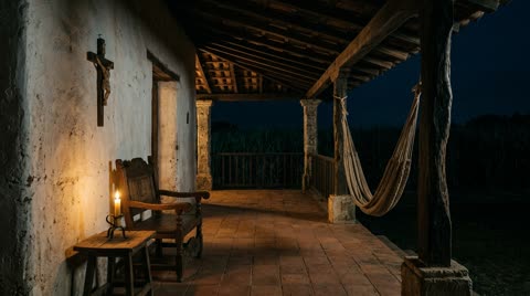 Estate house veranda