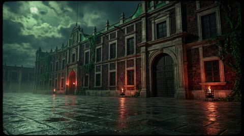 Viceregal Palace exterior, Mexico City plaza