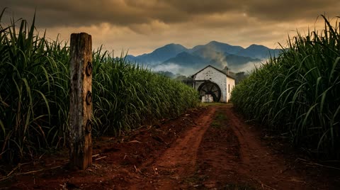 Córdoba sugar estate cane field