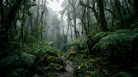 Jungle ridge of the Orizaba foothills (flashback)