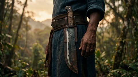 The son's machete