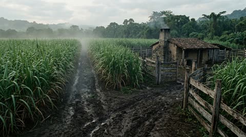 Sugar estate cane field near Córdoba